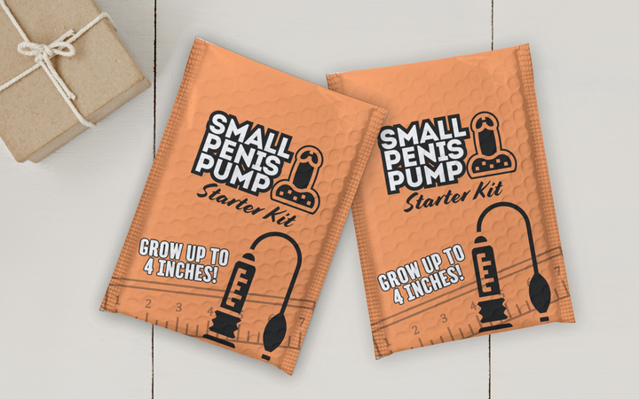 small penis pump starter kit prank package